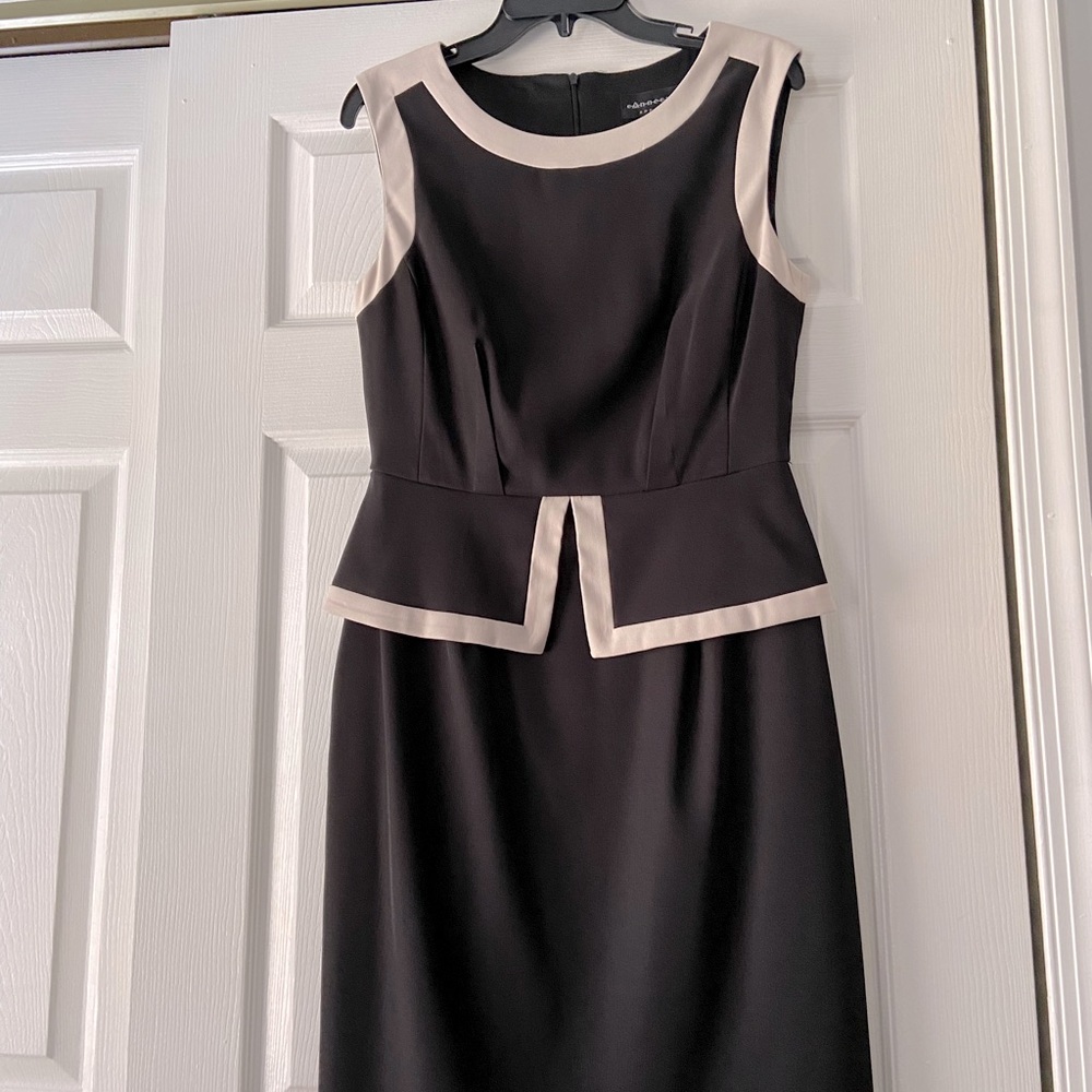 Two-toned one piece dress.